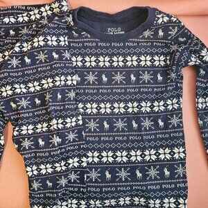Boys polo ralph lauren christmas holiday pajamas